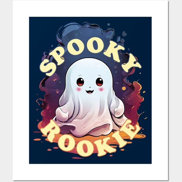 Spooky Rookie Cute Ghost Wall Art by TMBTM